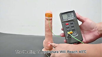 test the dildo with charging remote control vibration and heating function to see the quality from the Chinese factory.